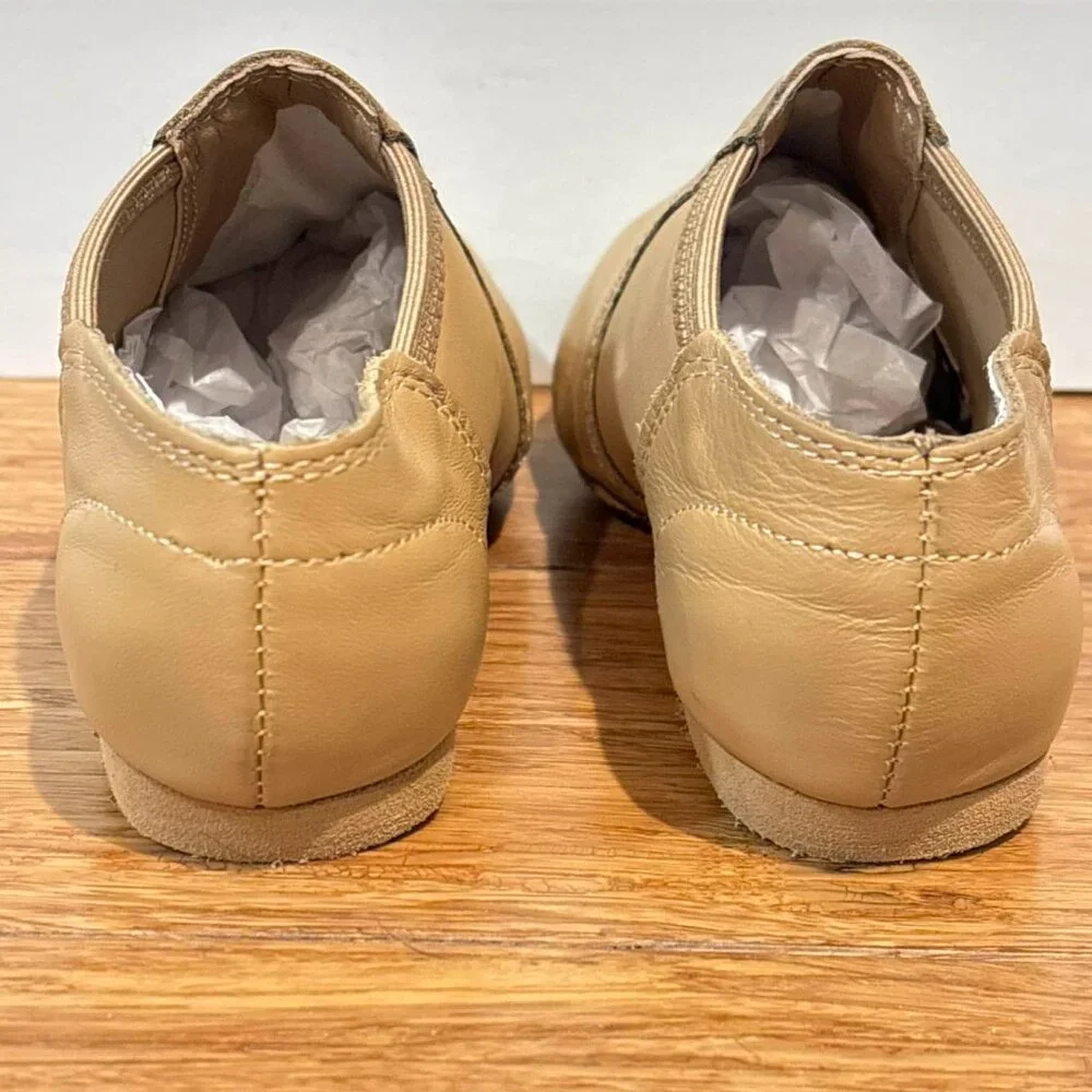 Weissman Leather Jazz Dance Shoes Tan Girls 10.5 Style W800 - Picture 6 of 8
